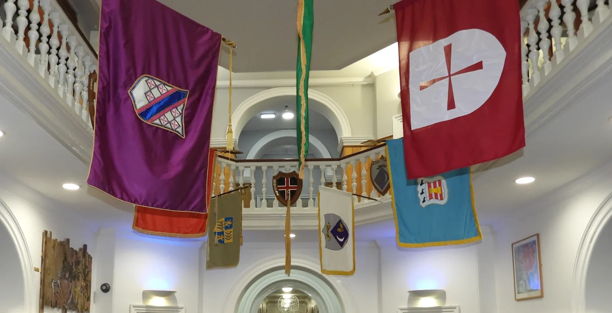 Barnard Castle School house flags.
