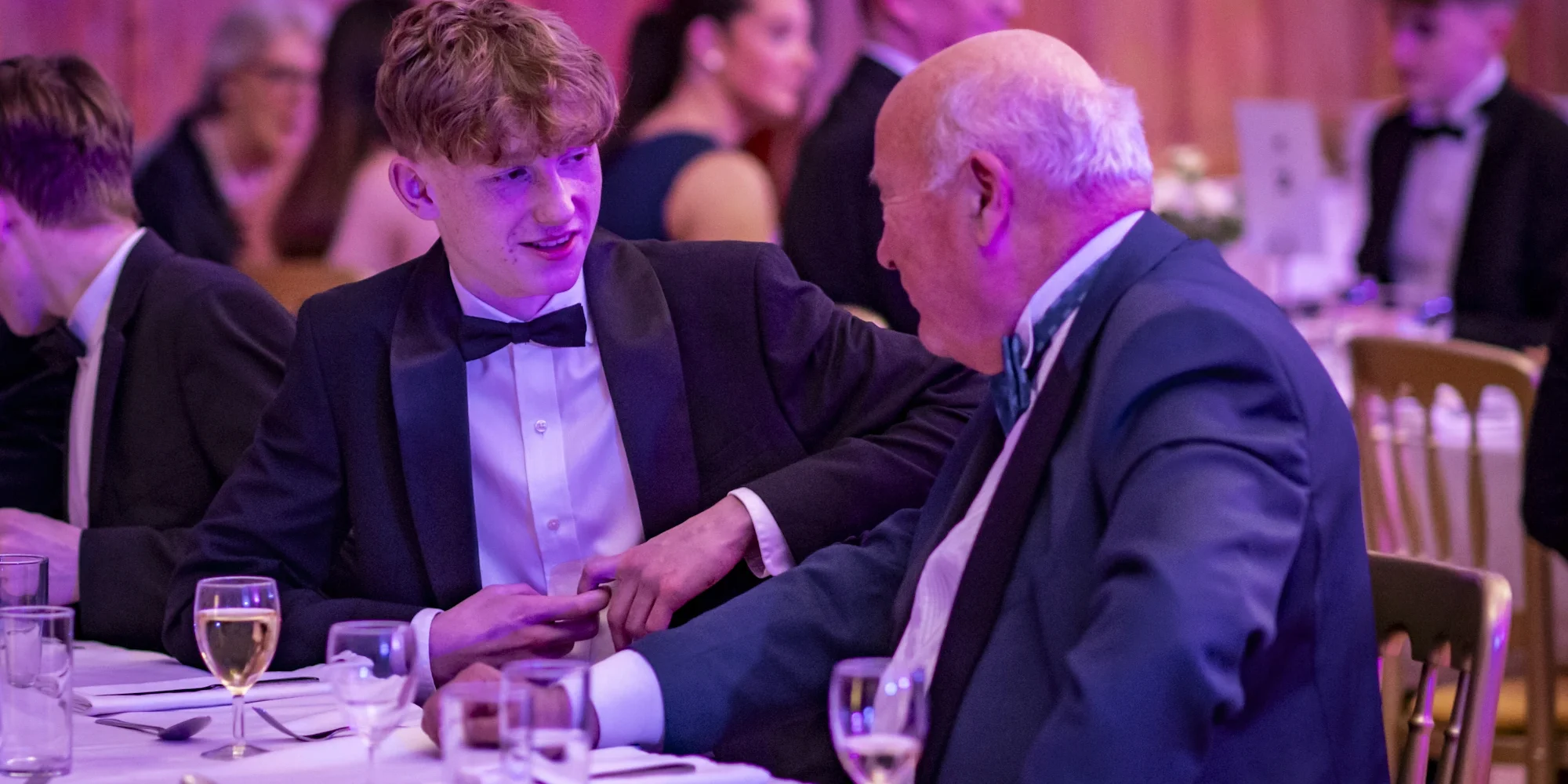 Barnard Castle School sixth form students at the leaving dinner ball.