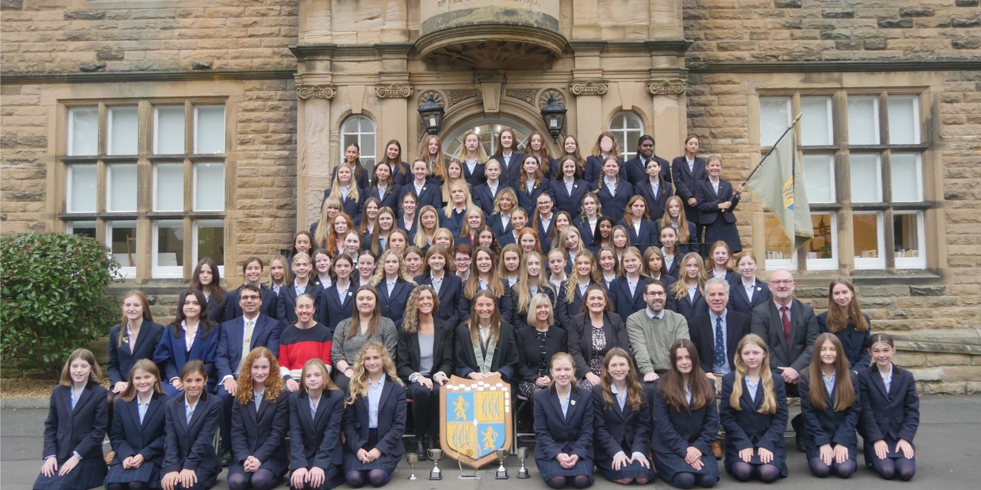 Bowes House boarders and staff.