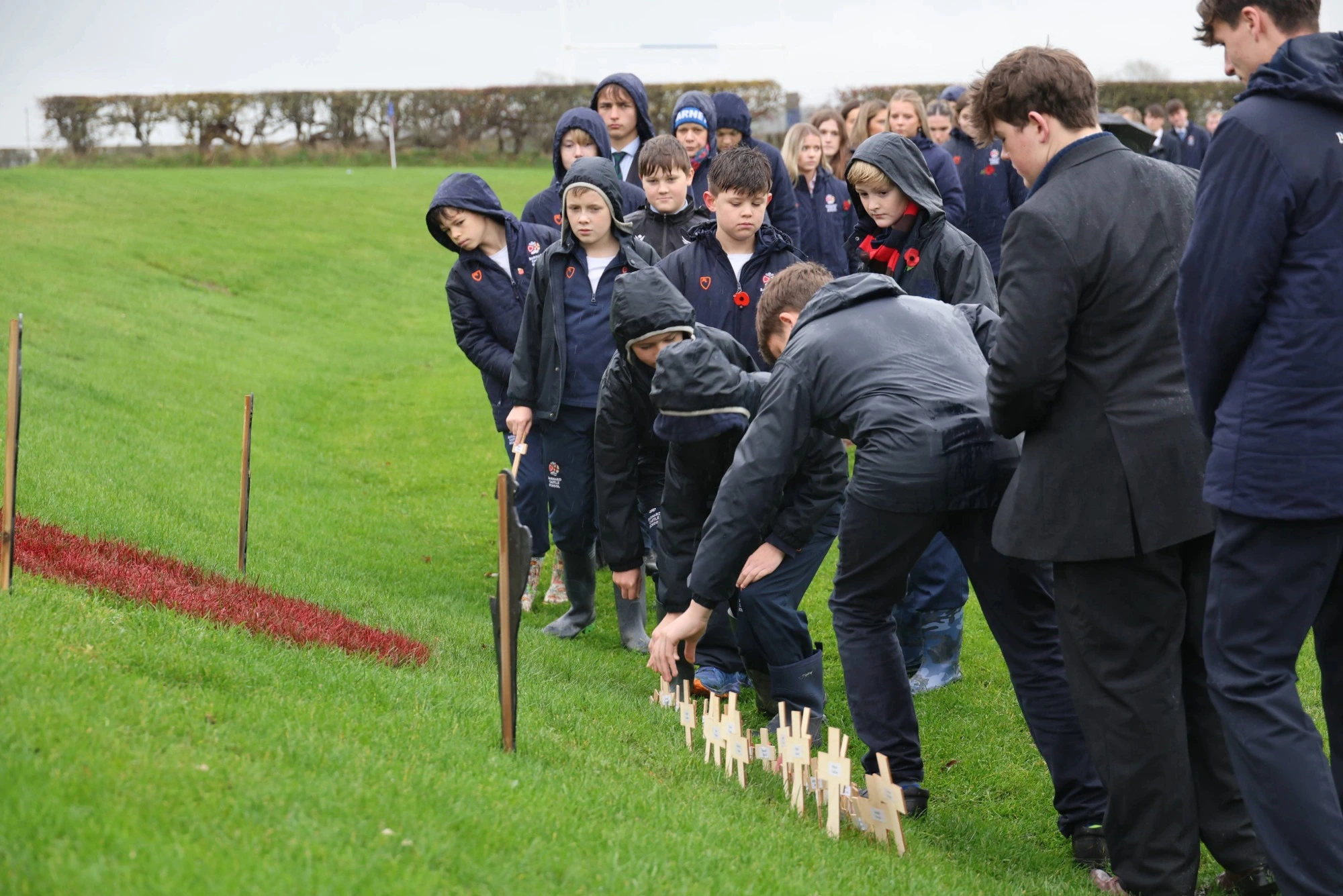 Barney students pay their respect to 209 Old Barnardians and former members of staff who lost their lives in conflict.